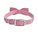 BINGPET BA2041 Diamond Bow Tie Crystal Rhinestone Pet Collar Designer Girl Boy Dog Collars-Pink