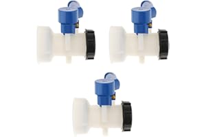 Woideklu 3X Anti- 1000L IBC Tote Tank Butterfly Valve Tap Water Adapter Hose Connector