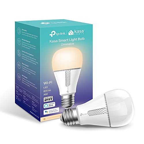 TP-Link-Bombilla-Inteligente-LED-Bombilla-WiFi-sin-Necesidad-de-hub-Luz-Blanca-Clida-Regulable-Compatible-con-Amazon-Alexa-y-Google-Home-800lm-KL110