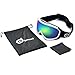 Odoland Snow Ski Goggles S2 Double Lens Anti-Fog OTG Windproof UV400 Eyewear for Men, Women and Youth-Skiing Snowboarding, White+Green