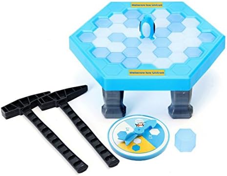 OKGOOD Puzzle Table Games Balance Ice Cubes Save Penguin Icebreaker Beating Save Penguin Knock Ice Block Wall Toys Interactive Desktop Party paternity Games