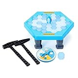 OKGOOD Puzzle Table Games Balance Ice Cubes Save Penguin Icebreaker Beating Save Penguin Knock Ice Block Wall Toys Interactive Desktop Party paternity Games