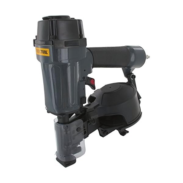 REVOTOOL Dachpappnagler DN1645C Nagellänge 19 - 45 mm, Druckluftnagler für Dachpappnagelrollen