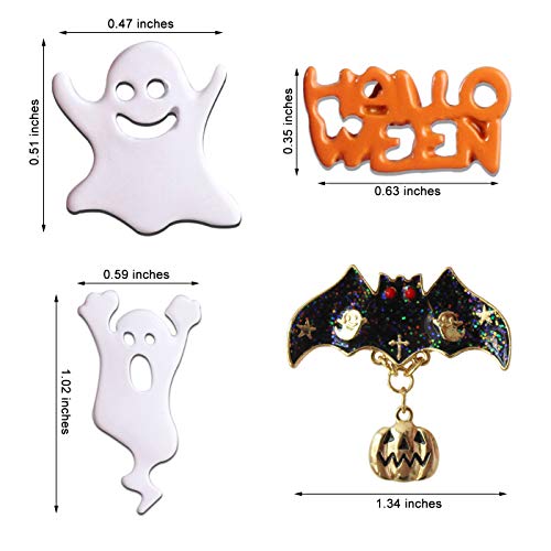 Cute Enamel Lapel Pin Sets Carton Animal Brooch Pin (Halloween Ghost)