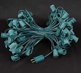 Novelty Lights, Inc. C910012-GR Commercial Grade Christmas Stringers, Intermediate Base (C9/E17), 12