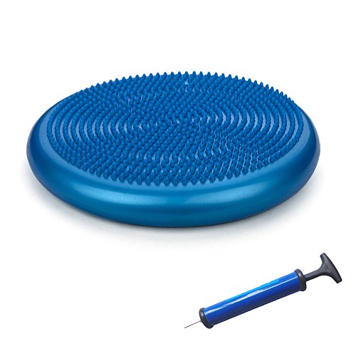 GOGO 13 Inch Balance Disc / Exercise Disc with Air Pump - Blue