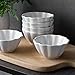 DOWAN Ramekins 4 oz, Creme Brulee Ramekins, Ramiken Oven Safe for Baking, Souffle Dishes Custard Cups, Porcelain Small Dipping Sauces Charcuterie Dessert Bowls, Ceramic Pudding Cups, Set of 6, Soft White