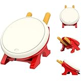MoKo Drum Controller for Nintendo Switch, Drum Sticks Controller Set for Nintendo Switch Motion Sensing Game Taiko Drum Master Accessories for N- Switch Version – Red + White