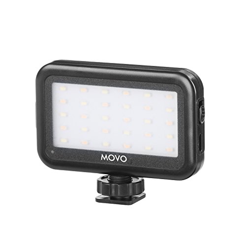 Movo LED30 Mini LED Light Panel with Adjustable Brightness and