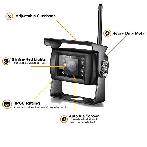 WiFi Wireless Backup Camera Reversing Camera IP68 Waterproof Rearview