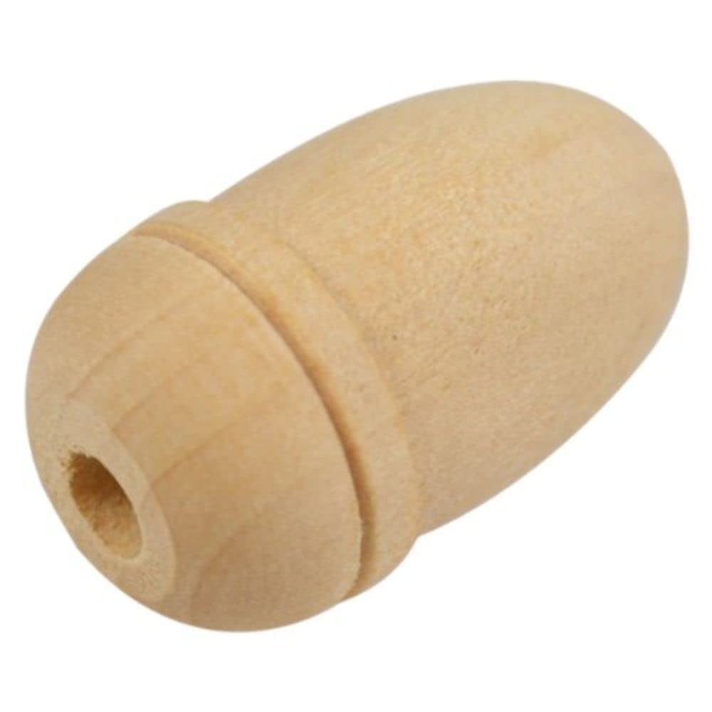 Merriway® BH00346 (4 Pcs) Small Wooden Curtain Pull Blind Cord Acorn - Pack of 4 Pieces, Brown