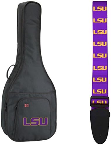 NCAA Collegiate Electric Guitar Bag/Strap - Louisiana State University LSU Tigers