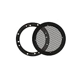 Goldwood Snap On 4" Subwoofer Grille Steel Mesh Speaker Woofer Grill Black (SG-M4)