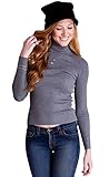 Ladies Long Sleeve Ribbed Winter Turtleneck, Multiple Colors Available