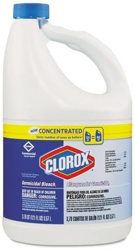 Concentrated Germicidal Bleach, Regular, 121oz Bottle, 3/carton