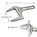 ANLOMI Adjustable Wrench, 0.4 - 2.8 inch / 8 - 70mm, Aluminum, Flat Head, Suitable for Sanitary Ware & Pipe Repair
