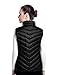 Puredown Women's Lightweight Down Packable Puffer Vest, Black, XS Size
