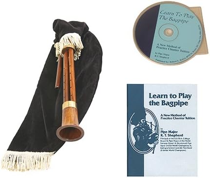 Roosebeck Sheesham Mediterranean Bagpipe with Twin Chanters Deluxe Package w/ Book and CD