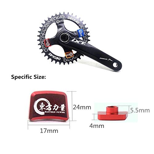 EASTERN POWER 4 Pcs Bike Chainring Bolts&Nuts, Bike Chain Wheel Bolts, Bicycle Crankset Bolt, MTB Double/Single Chainring Bolt, Red