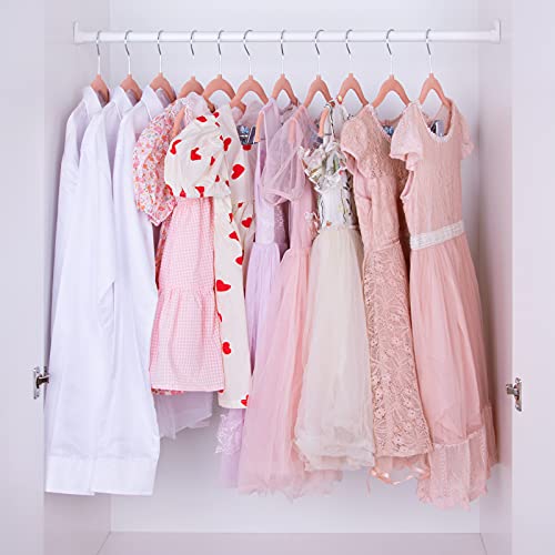 IEOKE Baby Velvet Hangers with Clips, 20 Pack Kids Hangers Non Slip