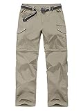 Hiking Pant Mens Outdoor Quick Drying Convertible Zip Off Moisture Wicking, Sun Protection Cargo Shorts,6055