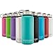 Simple Modern Vacuum Insulated Stainless Steel 32oz Water Bottle - Extra Flip Lid - Summit Wide Mouth Thermos - Double Walled Flask - Powder Coated Hydro Canteen