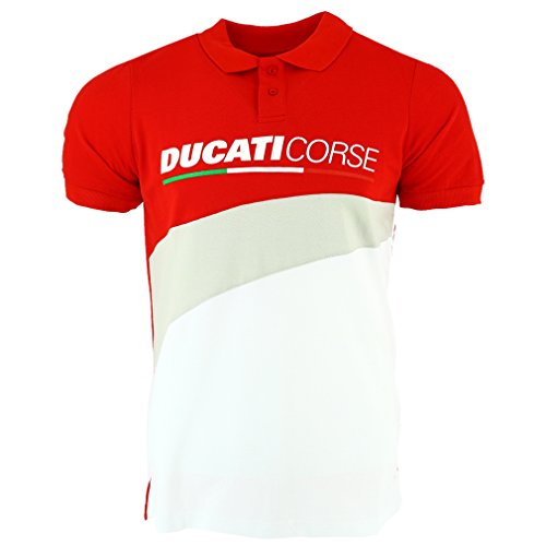 Ducati Corse Moto GP Racing Logo Contrast Polo Shirt Official 2018