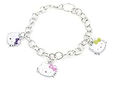 Sweet Hello Kitty Charm Bracelet - Fashion Jewelry for Girls purpal pink yellow bracelet