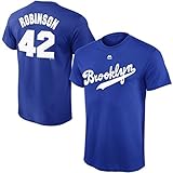 Jackie Robinson Brooklyn Dodgers MLB Youth Name & Number Player T-shirt #42 (Youth Small 8)