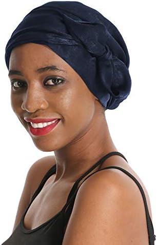 Silk Hair Head Scarf Satin Bonnet Head Wrap Chemo Hat Turbans Headwear Sleeping Cap Headbands for women