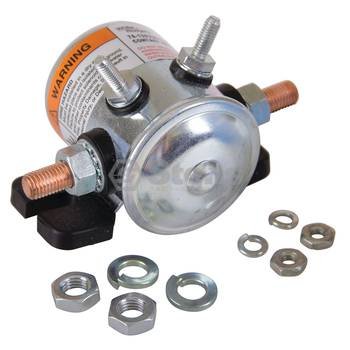 Stens 435-368 Starter Solenoid, Replaces E-Z-Go: 27855G01, Fits E-Z-Go: Electric, 1986 and Newer, Hardware Included, 36V, #124 Series