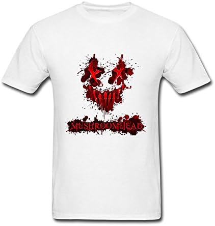 FQYPMC Man 100% Cotton Mushroomhead Logo Tshirts White XXL