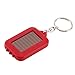 Ireav 4PCS Solar Key Chain Flashlights 3 Mode LED Emergency Flash Light Camping Lamp Pocket Torch Backpack Light