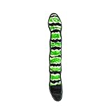 ZippyPaws Z-Stitch Snake Dog Toy, Durable Loud Squeakers, No Stuffing, Large, Green