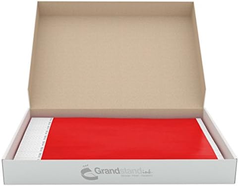3/4" Neon Ultra Bright Red GrandstandStore.com Tyvek Event Wristbands for easy vip identification - 500CT BOX