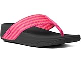 FitFlop Women's Surfa Flip Flops, Bubblegum/Hot Peach, 6 M US