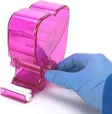 BEAUTY PLUS Dental Cotton Roll Dispenser Organizer - Pink, See-Through ABS, view 2