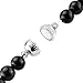 BEADNOVA 20pcs 8mm Rhodium Plated Jewelry Magnetic Clasps for Jewelry Necklace Making Findings