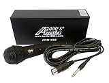 Audio2000'S APM1062 Unidirectional Dynamic Microphone with Microphone Cable, Built-in Acoustic Pop Filter, Rugged Construction, and Steel Mesh Grill