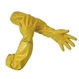 ATLAS 772 Nitrile Coated Gloves 26 inch Long Cotton Lined, Chemical Resistant, Water, Pond, Work, Large