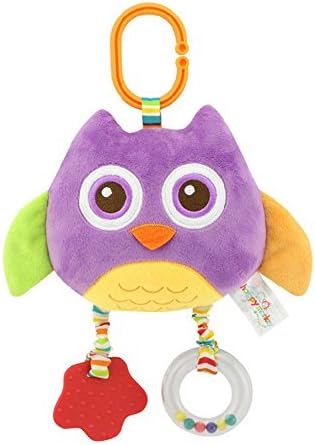 Animal Plush Rattle Handbell Infant Crib Bed Hanger Developmental Toy