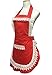 Hyzrz Lovely Home Work Adjustable Apron Shop Cake Kitchen Cooking Aprons for Women Girls with Pocket for Gift,Red