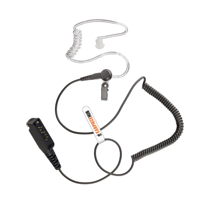 Listen only Covert Acoustic Tube Earpiece Compatible with Sepura STP8000 STP9000 Multi-Pin Radio