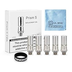 Innokin Prism T20-S Verdampferköpfe Coils 0.8 ohm, für Endura T20S Verdampfer E Zigarette Starter Set, Original E Shisha Ersatz Zubehör Widerstand, 5er Pack, Ohne liquid Ohne Nikotin