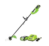 Greenworks 14-Inch 40V Brushless Cordless String Trimmer, 2.0 AH Battery Included ST40L210