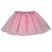BUENOS NINOS Girl's 3 Layers Sequin Ballet Dance Skirt with Sparkling Stars Dress-up Tutu Pink