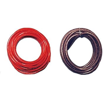 IMC AUDIO 20 Ft - 8 Gauge Power Wire 10 Feet Red 10 Feet Black GA Guage Ground AWG