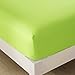 Honeymoon 1800 Brushed Microfiber Embroidered Bed Sheet Set, Ultra Soft, Queen - Lime Green
