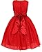 Little Girls Glitter V Neck Rhinestone Pin Special Flowers Girls Dresses