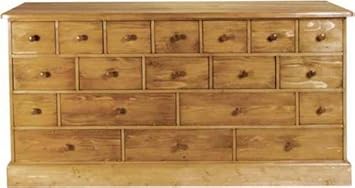 Wye Pine Merchant Chest 19 Drs Finish Lacquer Stain Antique